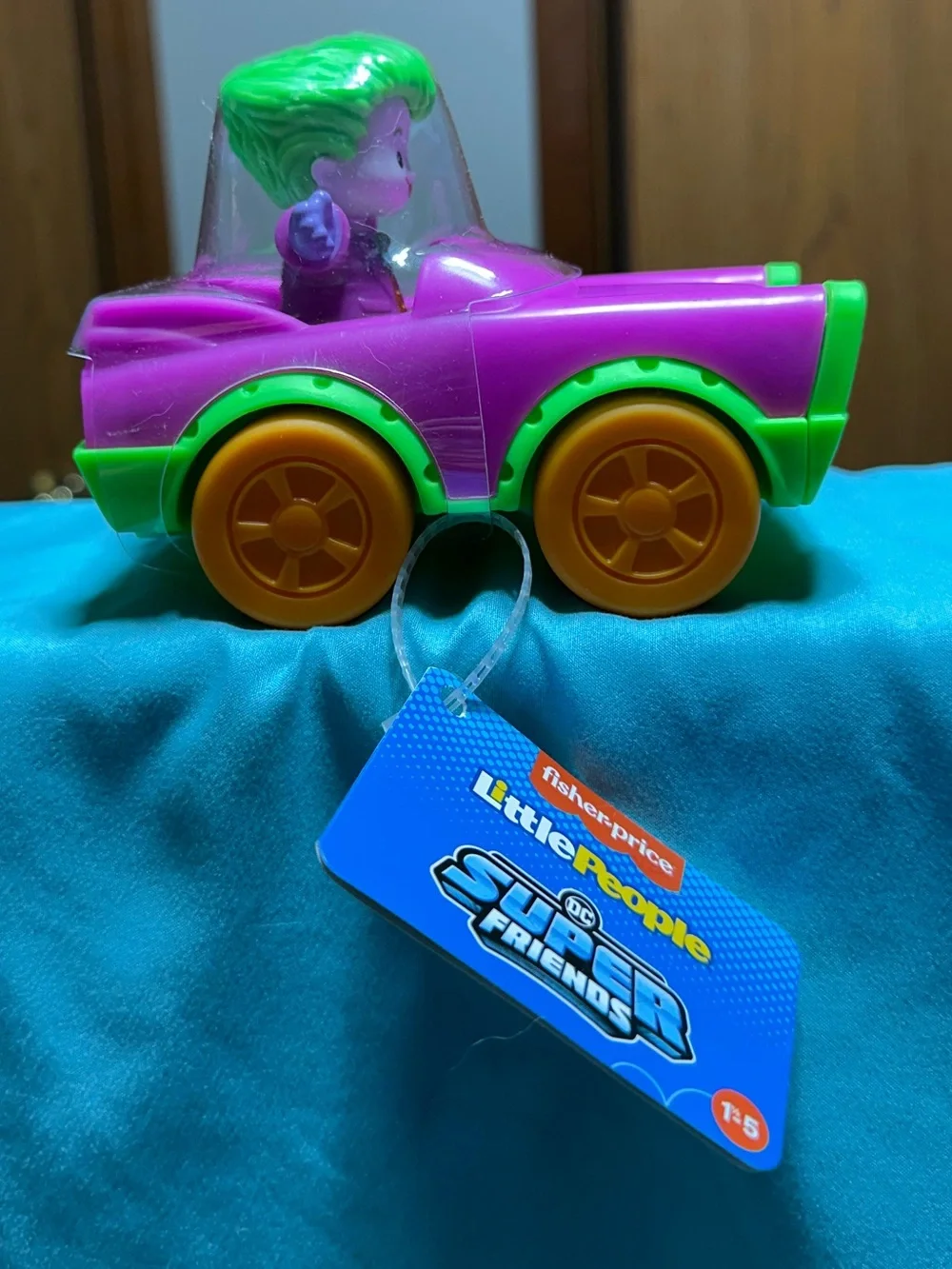 Fisher Price - Joker - DC Super Friends - Little People - Cartoon Push Car